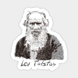 Portrait of Leo Tolstoy Sticker